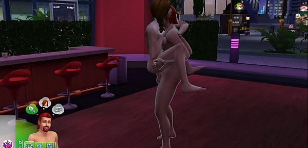  The Sims 4 adulto sexo Homem com mulher